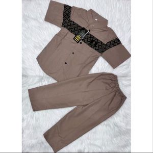 Baju Koko Anak Laki Laki Setelan Koko Anak Baju Muslim Anak Model Kobata Qynang 3-13tahun Terbaru 2025