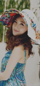 Nón mũ đi biển rộng vành thoáng mát gấp gọn nón mũ chống nắng UV thời trang Hàn quốc bảo vệ làn da Vành rộng 18cm