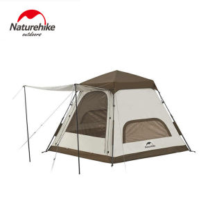 Naturehike Hexagonal Automatic Tent Outdoor Camping Quick Open Tent Outdoor rain-proof Sun protection Large Space 4-Person Family Tent