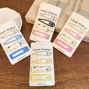 Childrens Polka Dot Plaid BB Hair Clips Sweet Versatile Side Bangs Cute Set Hair Accessories Girls Fashionable Hair Grips