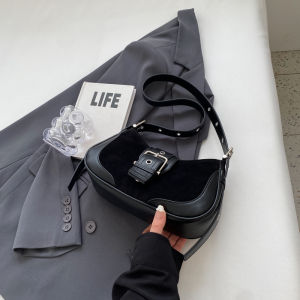 Vintage Matte Underarm Bag Womens Fashionable New 2025 Single Shoulder Crossbody Bag Versatile Retro Style Small Size PU Leather