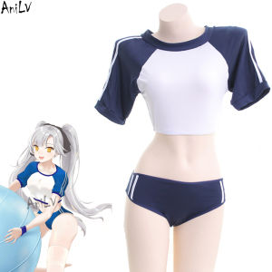 AniLV Anime Nhật Bản Nữ Sinh Thể Dục Dụng Cụ Trang Phục Đội Cổ Vũ Đồng Nhất Trường Thể Thao Sukumizu Nữ Trang Phục Hóa Trang Bộ