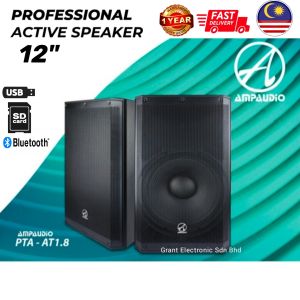 Ampaudio Active Speaker 12" Power Speaker Bluetooth USB SD Card