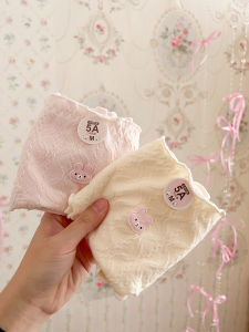 Breathable Pure Cotton Antibacterial Comfortable Womens Underwear Cute Rabbit Design Sweet Suitable for Students And Youth
