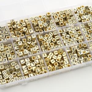 ลูกปัดอะคริลิกตัวอักษรอังกฤษ DIY สร้อยข้อมือทำมือ ลูกปัดโทรศัพท์มือถือ ลูกปัดตกแต่ง เครื่องประดับอุปกรณ์