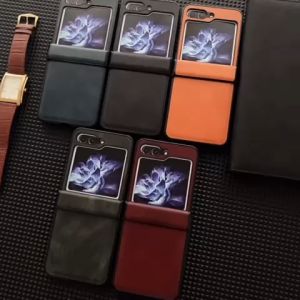 LEATHER CASE MID COVER Z FLIP 6 FLIP 5 FLIP 4 FLIP 3 5G BEZEL COVER LEATHER SINTETIS SOFTSHELL