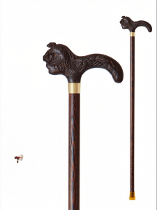 MOQILIN | Elderly Slip-Resistant Four-Legged Cane Rosewood