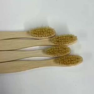 10/5Pcs 100% Biodegradable Bamboo ToothbrushEco-Friendly Natural Boar BristlesNo Plastic Environmentally FriendlySustainable