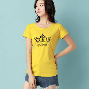 plus Size Summer T-Shirt Women Loose Fit Short Sleeve round Neck Cotton Blend Comfortable Breathable Korean Style Top