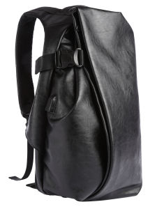 MOYYI Mens Backpack  Travel Laptop Back packs Black 16 Inch Leather School Bag Male Vintage waterproof Anti Theft backpacks