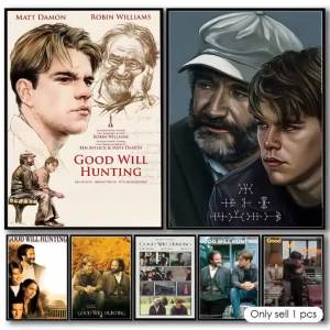 BILIBILI | Movie G-Good Will Hunting Painting Calligraphy Cotton Canvas Wall Art Poster Quality Decor Painting for Home Decor