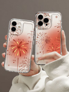 New Year Creative Firework Design Silicone Phone Case for Oppo Findx8 pro Women Transparent Soft Shell X7pro Fashionable Protection Cover