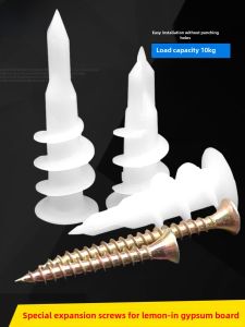 Cross Type Plastic Expansion Screws Nylon Anchor Bolts Directly Threaded No Drilling Required Fastening Hardware Tools
