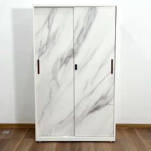 SAPPORO SCILLA - Lemari Pakaian Besi Sliding Door | Steel Wadrobe