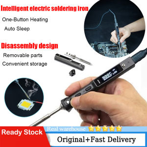 Original TS101 Mini USB Electric Soldering Iron Adjustable Temperature Portable Digital Soldering Station B2 Soldering Iron Head 65W TS100 Upgrade Quality Assurance