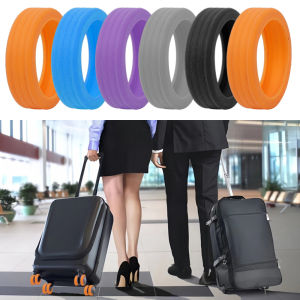 【Free Shipping】4/8Pcs Suitcase Wheels Protection Cover Silicone Suitcase Parts Axles Travel Luggage Caster Shoes with Silent Sound