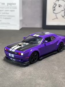 MAKEDA | 1:32 Hellcat Sports Car Model Toys Alloy Diecast Doors Opened Pull Back Sound Light simulation Interior Decoration Supercars