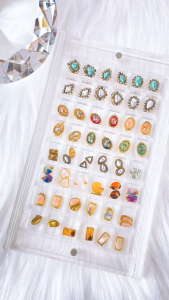 Set1 ชุดเซทเพชรติดเล็บ 48 ชิ้น คละแบบ คละสี สำหรับตกแต่งเล็บ/เคส/งาน DIY