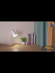 Nordic Adjustable Wood Metal Small Table Lamp Study Reading Bedside Bedroom Desk Night Light Bilik Lampu Baca Meja