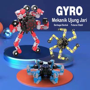 New Fingertip Mechanical Spinner Gyro Robot Mainan Anak Anak Laki-laki Perempuan Mainan Edukasi Kreatifitas Edukatif Gangsing Kreatif Viral