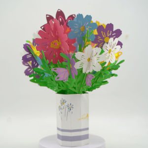 3D Colorful Printing Valentines Day Birthday Greeting Card