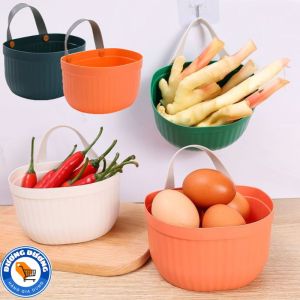 Giỏ Treo Tường Đựng Hành Tỏi  Rau Củ  Đồ Dùng Nhiều Màu Tiện Lợi - Giỏ Nhựa Đựng Đồ Dùng Nhà Tắm  Đựng Hành Tỏi Phòng Bếp Chuyên Dụng - Túi  Giỏ Đựng Hành Tỏi Gừng