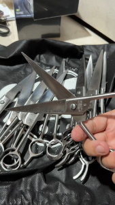 TIYA NATY Heavy-Duty Hand-Forged Barber Scissors Sharp Long-Lasting Cuts Made from Hardened Asero Steel Hand-forged by Tabaco Albay Blacksmiths