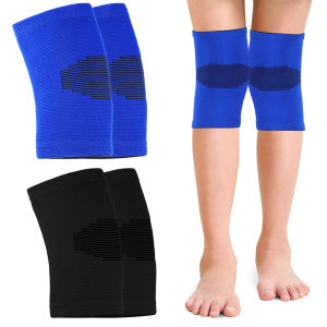 1Pair Kids Teens Knee Brace for Girls Boys Children Brace Support Knee Compression Sleeves Volleyball Knee Pads for Soccer Basketball Gymnastics Outdoor Sports