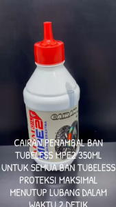 Cairan Tubeless MPE 2 350ml Menutup Lubang Paku Dalam 2 Detik Dengan Formula Khusus KD704