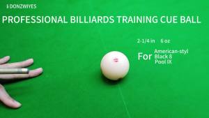 Pro-Cup Pool Cue Ball 2 1/4" 6 Black Dots AAA-Grade Regulation Size Pool Billiard Training Cue Ball(1 Pack)