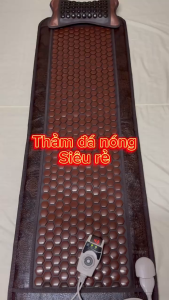 Thảm đá nhiệt nóng 50x150cm giảm đau lưng xương khớp và thoát vị địa đệm