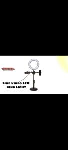 TRENDY ERA Dual mobile phone live broadcast holder with 3 different colors fill light beauty light mobile phone and 16cm ring light DK099