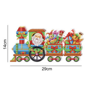 Christmas Decorative Diamond Painting Surroundings LED Snowman Christmas Tree Living Room Decoration Artwork with Lamp