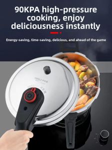 YIERLE | Stainless Steel Pressure Cooker for Home Gas and Induction Stoves with Steaming and Adjustable Function
