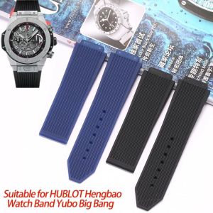 25*19mm Big Bang Silicone Replacement Watch Band For Hublot Big Bang 25*19mm Rubber Strap Men Sport Waterproof Watch Accessories