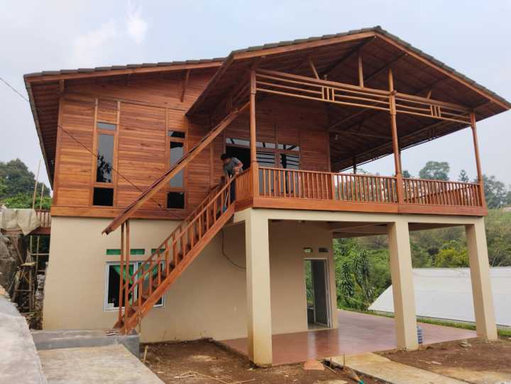 rumah kayu panggung minimalis 1 | Lazada Indonesia