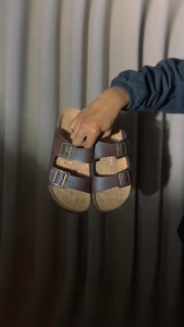 Sandal Kulit Pria Portee Goods Tokyo Sandal Espresso