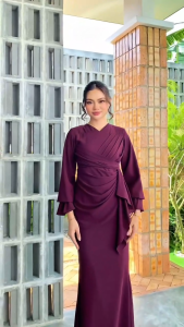 BISA COD Clara Dress Ceruty Babydoll Gamis Dewasa Terbaru 2025 Viral Dress Wanita Kondangan Kekinian