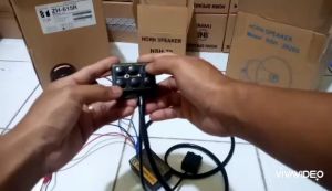 Modul Sirine Patwal Landun Aux Mic 60 Watt dan Set Speaker Narae Nsh-70 12 Watt