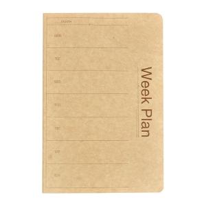 A5/B5/A4 Planner Notebook Leather Paper Cover 40 Pages Weekly Monthly Schedule Notebook Business Stationery Cultural Goods