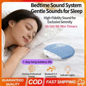 Aitemay X3pro Mini Sleeping Speaker Bluetooth 5.4 Ultra Thin Bedroom Pillow Speaker Under Pillow Sound Machine With White Noise 30/60/90 Min Timers HiFi Stereo Sound For Sleeping Gifts