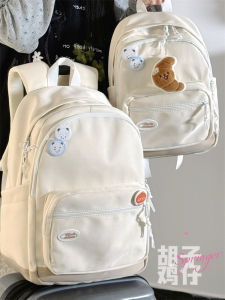 High Aesthetic Value Retro Versatile Travel Womens Backpack Large Capacity Computer Bag with Double Shoulder Straps for Students