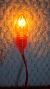 Bộ đèn trái ớt kèm đui đèn E12 đủ màu (Bóng LED hoặc dây tóc)