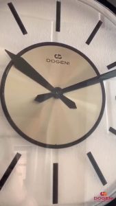 DOGENI นาฬิกาแขวน รุ่น WNP010RG/BL (สีโรสโกลด์/สีดำ) ขนาด : Ø51.5 x หนา 5.0ซม. นาฬิกาแขวนผนัง นาฬิกาติดผนัง นาฬิกาจัมโบ้ ตัวเลขนูน 3 มิติ ดีไซน์เรียบหรู ระบบ Quartz Wall Clock Dekojoy