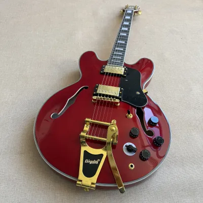 Gibson ES 335 ES335 Semi Hollow Body Electric Guitar with B700 Bigsby Tremolo Bridge Professional Guitar