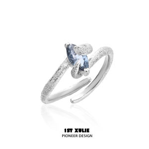1ST XULIE | Nhẫn Rắn Thiết Kế Độc Đáo Bạc Ý Zircon