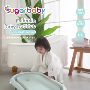 Sugar Baby Foldable Baby Bathtub F76N with Heat Sensor Bak Mandi Bayi