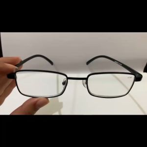 Kacamata Baca Plus +1.00 s/d +3.00 Frame Hitam besi Kacamata plus Kaca mata rabun dekat Reading glasses ADA NOSEPADNYA