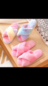 Zona Tie Dye Fleece Slippers: Comfort & Style for Women