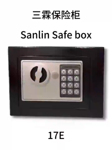 SG Ready Stock Model 17E Digital Security Safe Box Electronic Keypad Dual Unlock Steel Safe for Home Office Cash Jewell